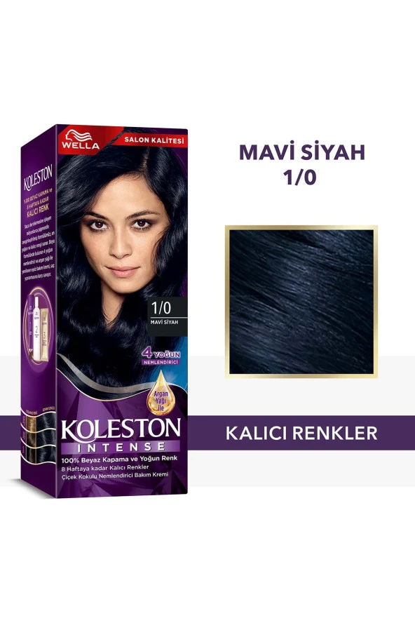 Wella Koleston Intense Saç Boyası 1/0 Mavi Siyah ürün görseli 1