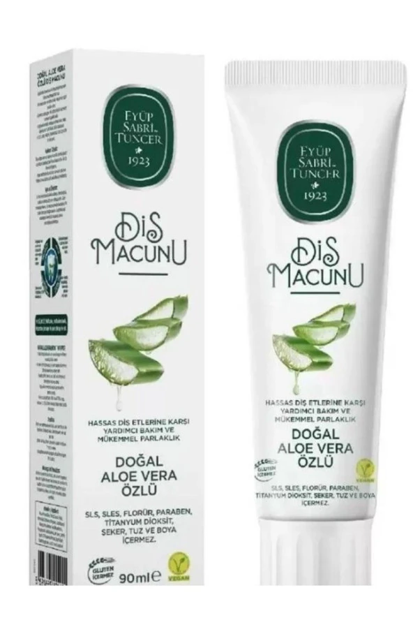 EYÜP SABRİ TUNCER Doğal Aloe Vera Özlü Diş Macunu 90 Ml