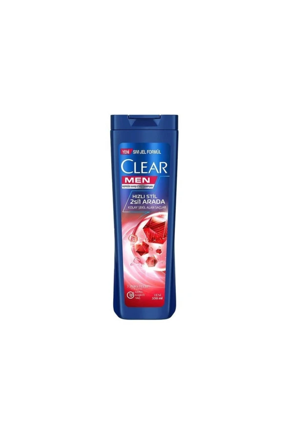 CLEAR Men Kepeğe Karşı Etkili Hızlı Stil 2'si 1 Arada Şampuan 350 Ml ürün görseli 1