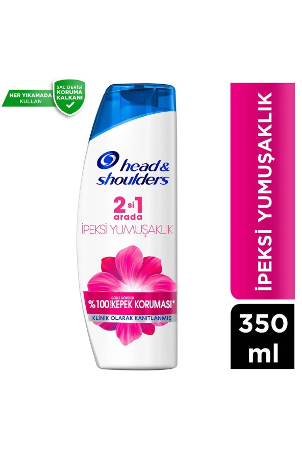 Head&Shoulders Ipeksi Yumuşaklık 2'Si 1 Arada Kepeğe Karşı Etkili Şampuan 350 Ml