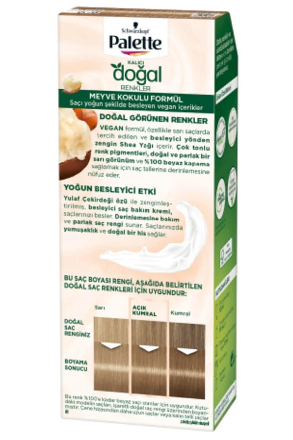 PALETTE Kalıcı Doğal Renkler Saç Boyası 8-0 Bal Köpüğü - 4