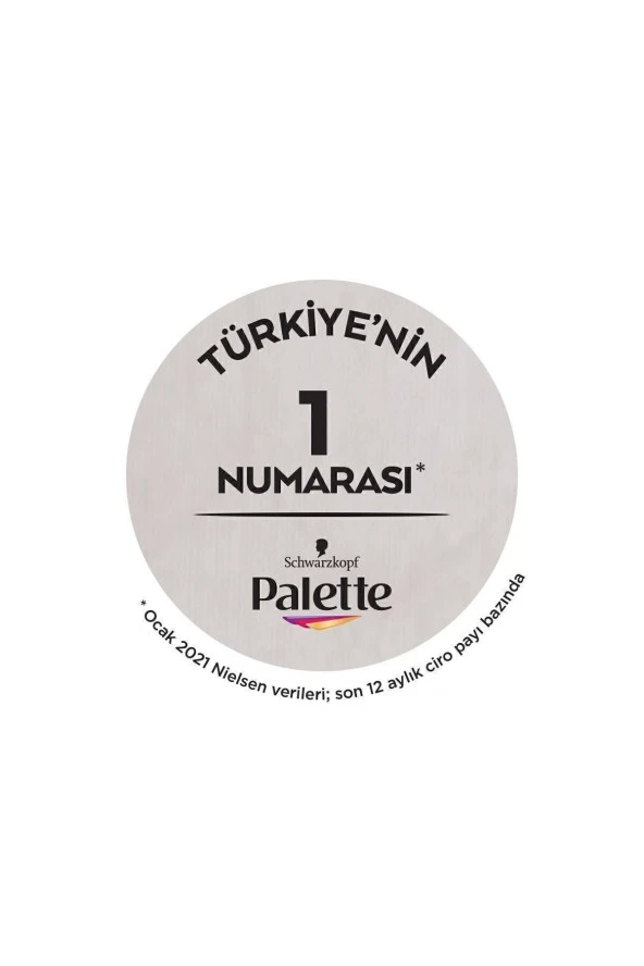 PALETTE Kalıcı Doğal Renkler 7-5 Açık Karamel Boya - 5