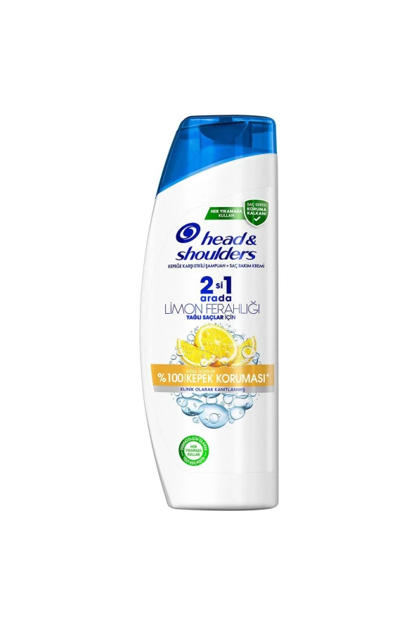 HEAD&SHOULDERS Limon Ferahlığı 2'si 1 Arada Kepeğe Karşı Etkili Şampuan 350 Ml - Resim 2