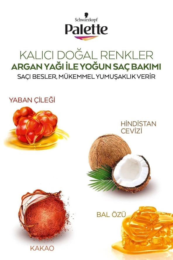 PALETTE Kalıcı Doğal Renkler 7-5 Açık Karamel Boya - 4
