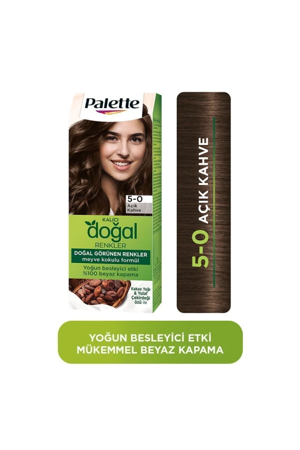 PALETTE Kalıcı Doğal Renkler 5-0 Açık Kahve