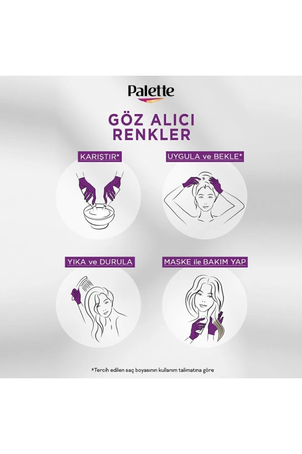 Palette Göz Alıcı Renkler 8.0 Koyu Sarı Saç Boyası - 4