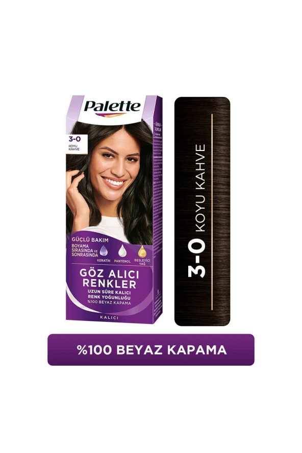 PALETTE Göz Alıcı Renkler 3 0 Koyu Kahve Saç Boyası
