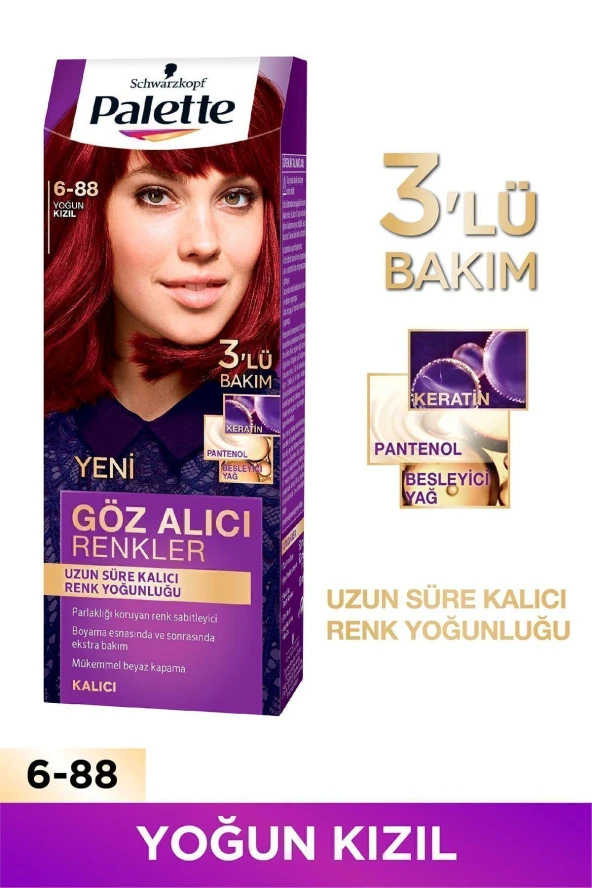 PALETTE Göz Alıcı Renkler 6-88 Yoğun Kızıl