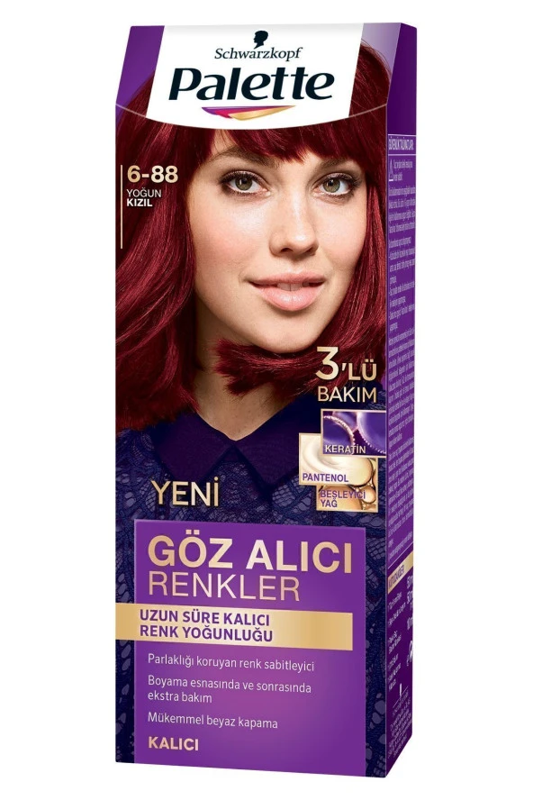PALETTE Göz Alıcı Renkler 6-88 Yoğun Kızıl - 2