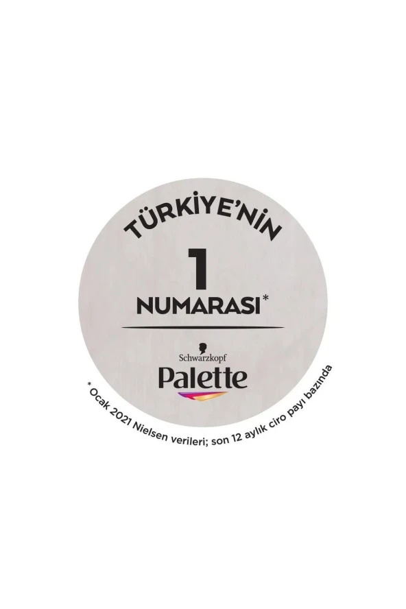 PALETTE Göz Alıcı Renkler Saç Boyası No: 1.0 Siyah - Resim 4