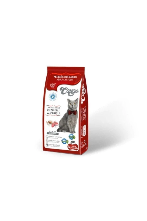 CANGO Yetişkin Kedi Maması Kuzu Etli 1kg