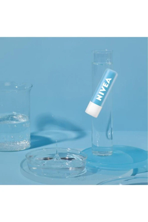 NIVEA Hydro Care Dudak Bakım Kremi 4.8gr, Gün Boyu Nemlendirici Ve Koruyucu, Spf15, Doğal Yağlar Içerir - Resim 4