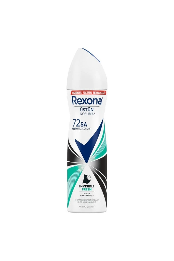 REXONA Kadın Sprey Deodorant Invisible Fresh Deep 72 Saat Kesintisiz Üstün Koruma 150 ml
