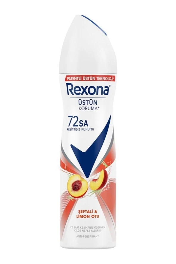 REXONA Kadın Deodorant Şeftali & Limon Otu 72 Saat Kesintisiz Üstün Koruma 150 Ml - Resim 4