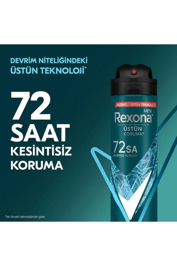 REXONA Men Erkek Sprey Deodorant Xtra Cool 72 Saat Kesintisiz Üstün Koruma 150 Ml - Resim 3