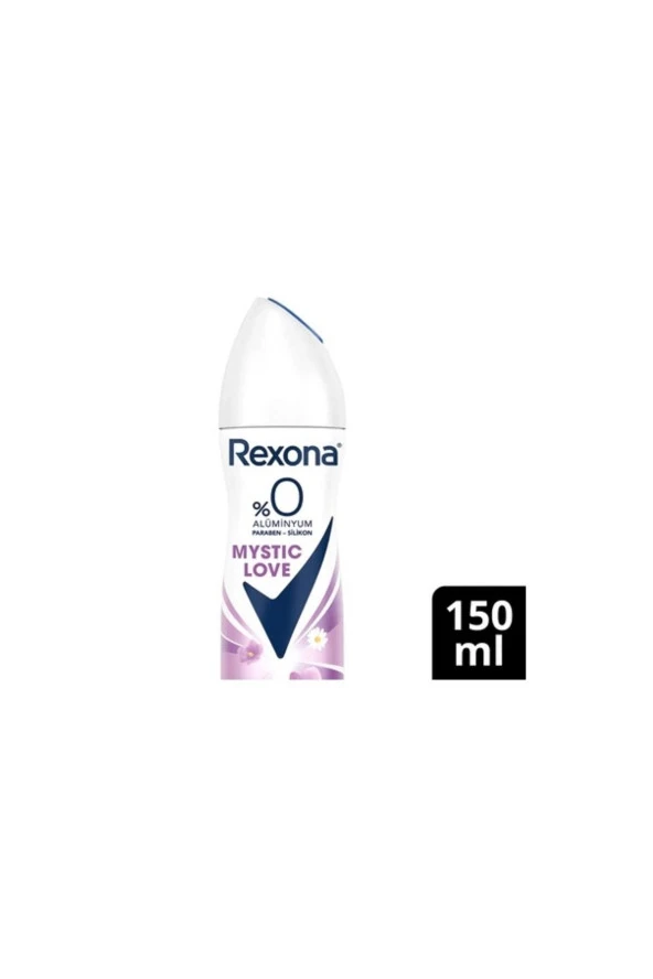 REXONA Kadın Sprey Deodorant Mystic Love %0 Alüminyum 48 Saat 150 ml ürün görseli
