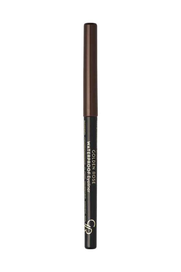 GOLDEN ROSE Waterproof Automatic Eyeliner No: 010 Copper Brown - Asansörlü Göz Kalemi - 2
