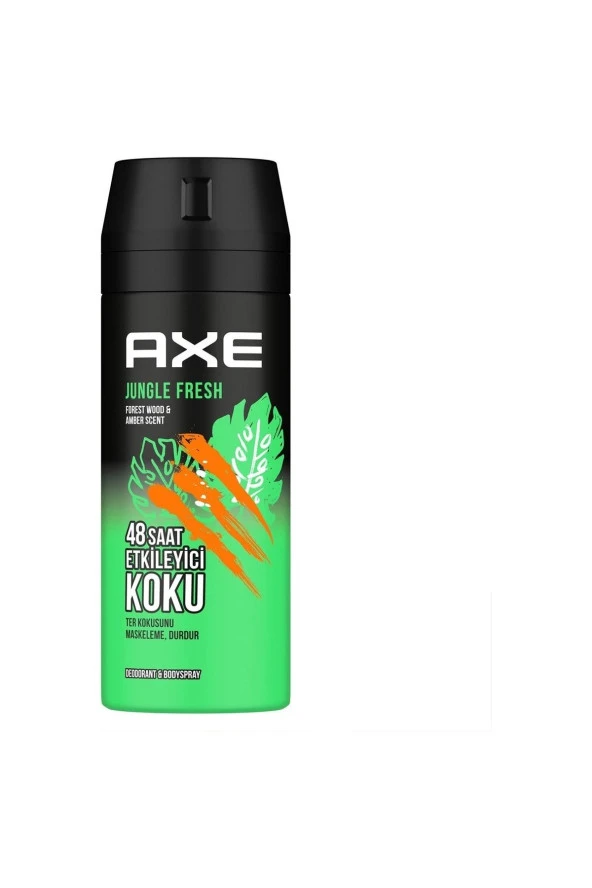 AXE Erkek Sprey Deodorant Jungle Fresh 48 Saat Etkileyici Koku 150 ml