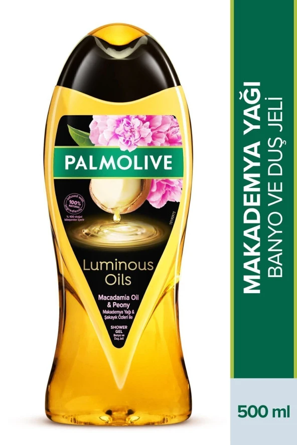 PALMOLİVE Luminous Oils Makademya Yağı & Şakayık Özleri Banyo ve Duş Jeli 500 ml