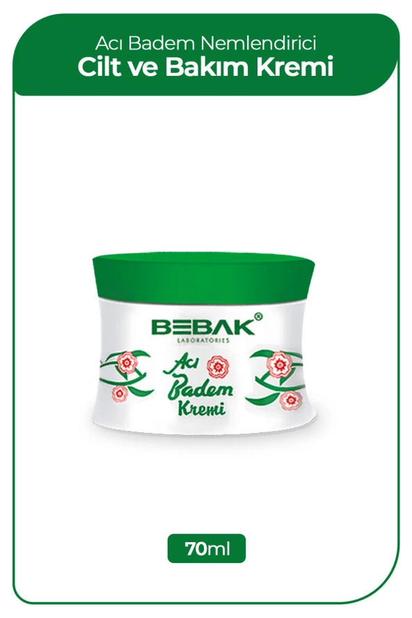 BEBAK Acı Badem Kremi Kavanoz 70 ml 8690841010034