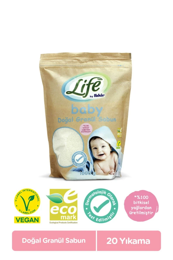 LİFE BY FAKİR Doğal Bebek Granül Toz Sabun 1 Kg