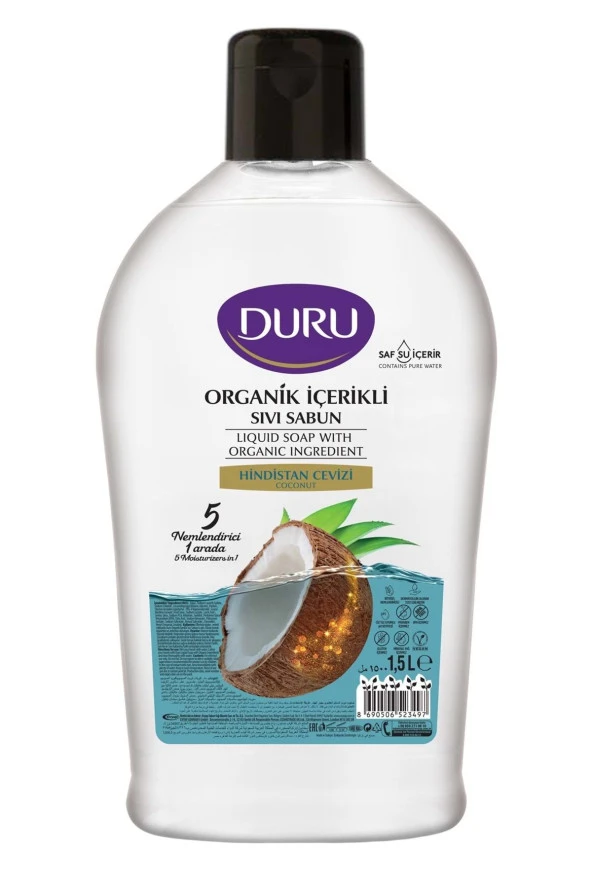 DURU Hindistan Cevizi Kokulu Sıvı Sabun 1,5 Lt