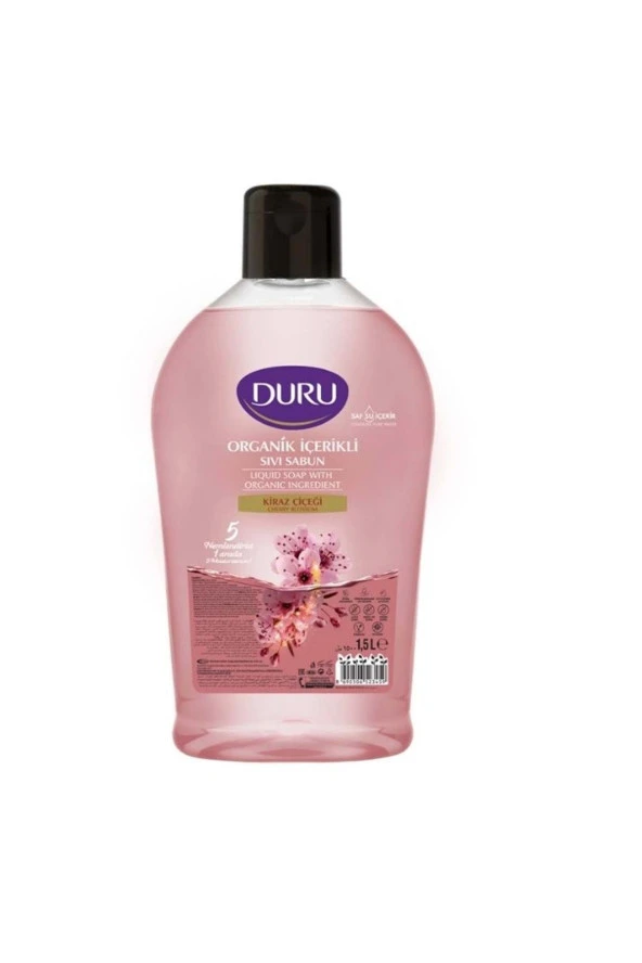 DURU Organik Içerikli Sıvı Sabun Kiraz Çiçeği 1.5 Lt