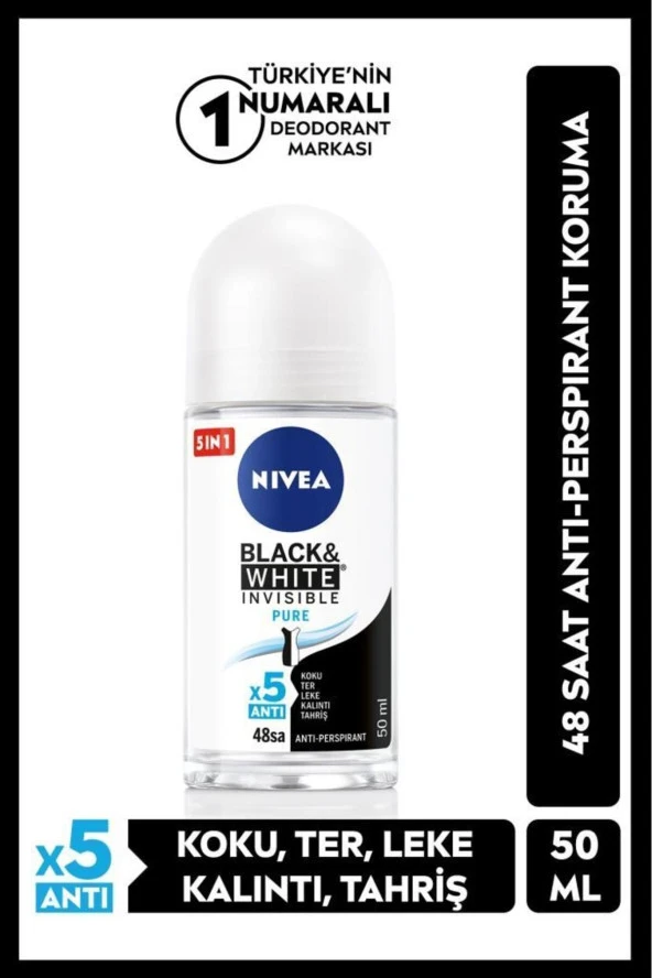 NIVEA İnvisible Deo Roll-on Pure 50 ml