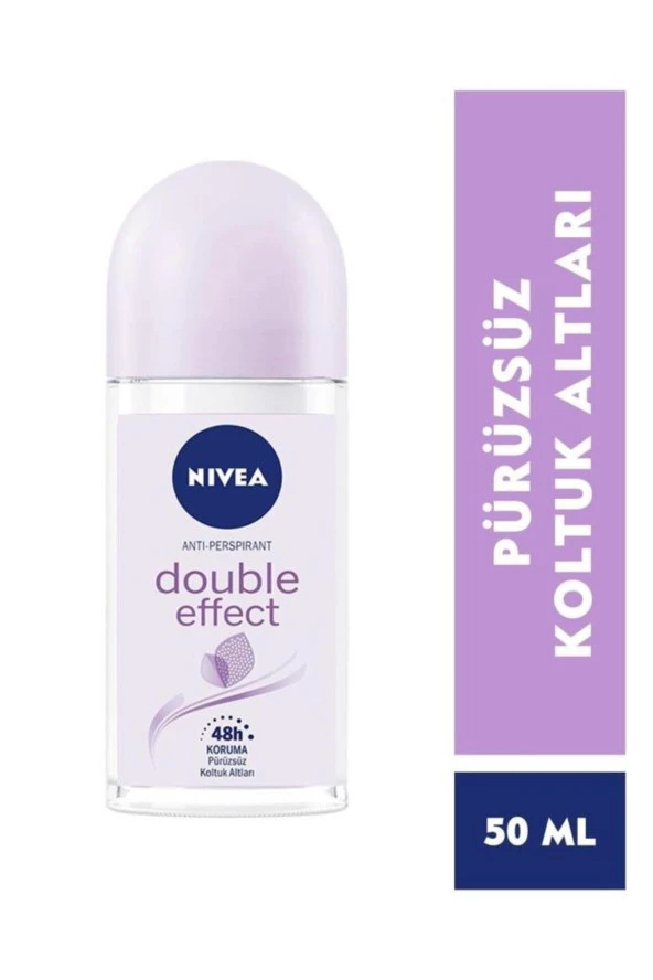 NIVEA Double Effect Kadın Deodorant Roll-on 50 ml ürün görseli 1