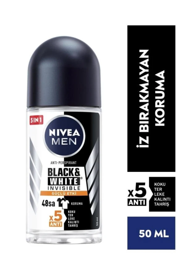 NIVEA Men B&w Invisible Güçlü Etki 48h Etki 50 ml