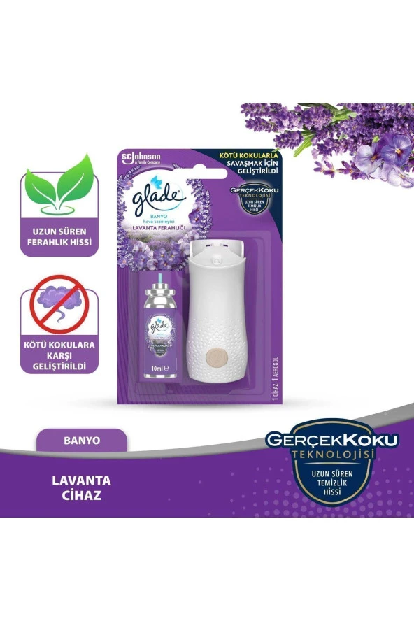 GLADE Banyo Cihaz Ve Yedek Lavanta, 10 Ml ürün görseli
