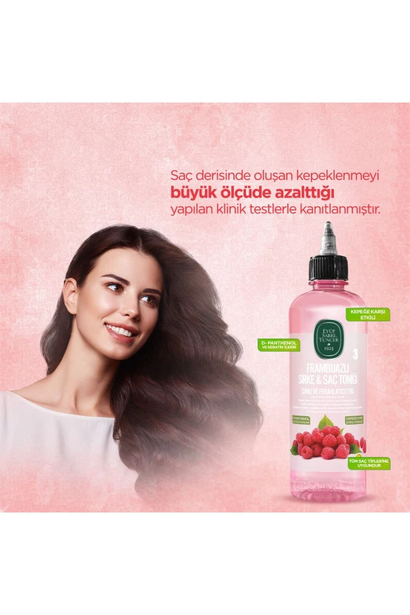 EYÜP SABRİ TUNCER Frambuazlı Sirke & Saç Toniği 500 ml - Resim 2