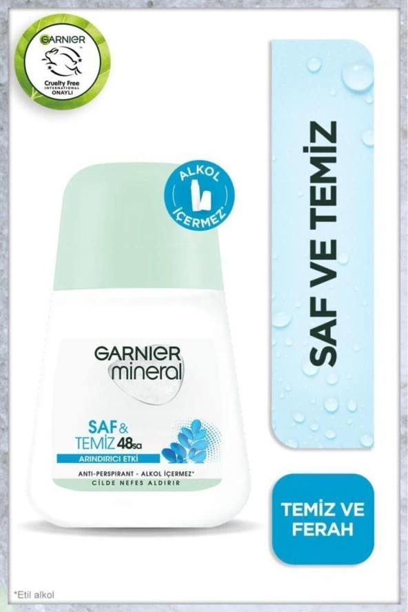 GARNİER Mineral Saf Ve Temiz Kadın Roll-on Deodorant 3600542035149