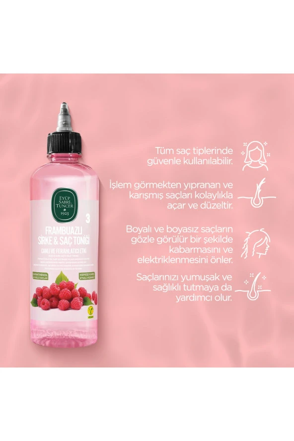 EYÜP SABRİ TUNCER Frambuazlı Sirke & Saç Toniği 500 ml - Resim 3