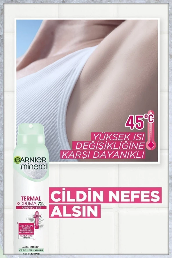 GARNİER Anti- Perspirant Kadın Deodorant - Termal Koruma 150 ml - Resim 2