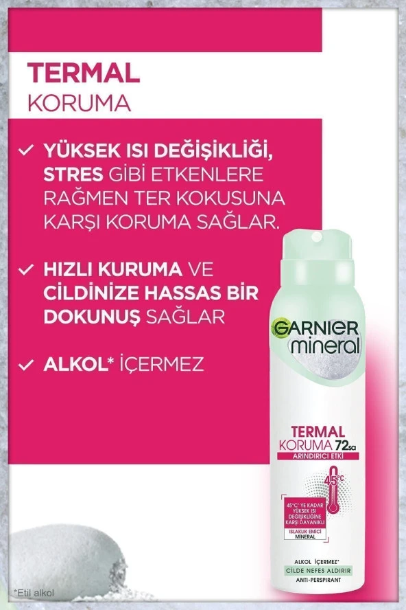 GARNİER Anti- Perspirant Kadın Deodorant - Termal Koruma 150 ml - Resim 4