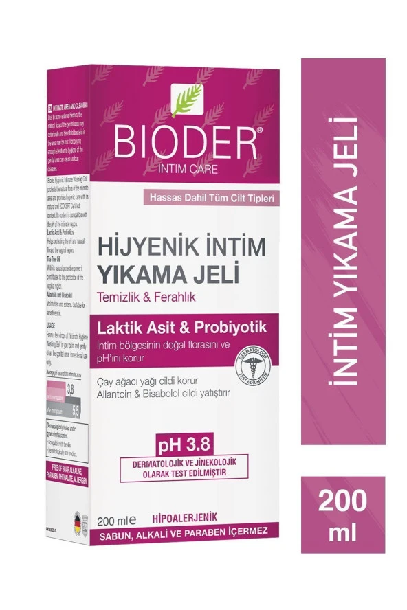 BİODER Hijyenik Intim Yıkama Jeli 200 ml