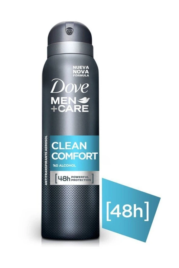 DOVE Anti-Perspirant Sprey Deodorant Erkek Clean Comfort 48 Saat Güçlü Koruma 150 ml - 2