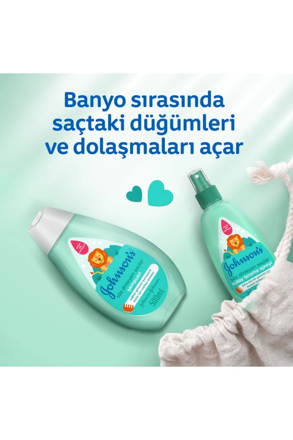 JOHNSON'S Söz Dinleyen Saçlar Bebek Şampuanı 500 ml - 2