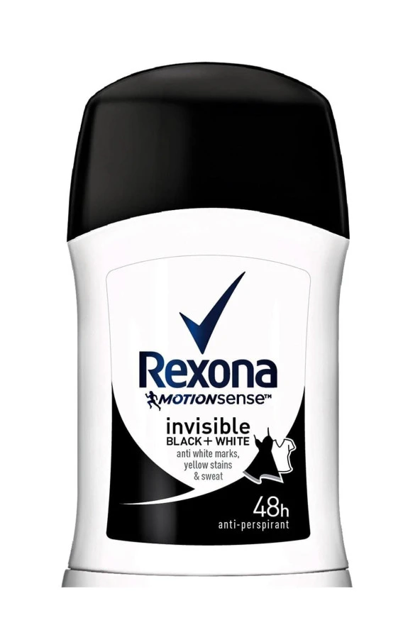 Rexona Invisible Black White Kadın Stick Deodorant 40 Ml