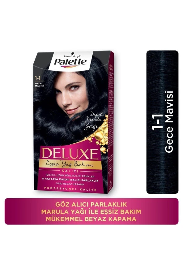 PALETTE DELUXE SAÇ BOYASI 1-1 GECE MAVİSİ