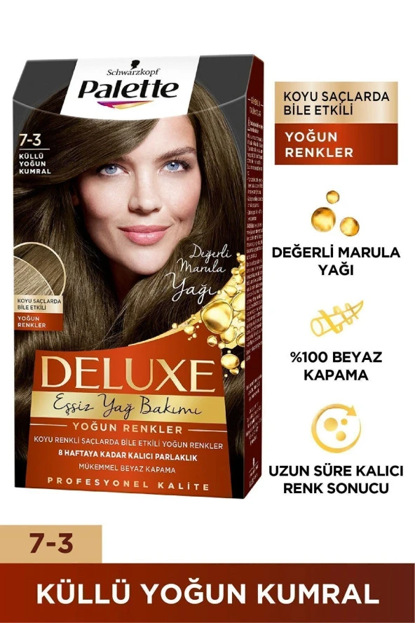 PALETTE Deluxe Yoğun Renkler 7-3 Küllü Yoğun Kumral - Resim 2