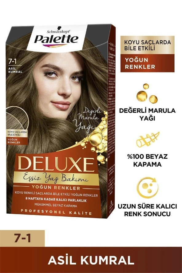 PALETTE Deluxe Yoğun Renkler 7-1 Asil Kumral - 2
