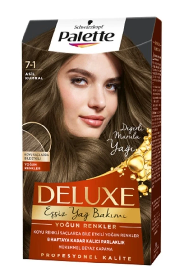 PALETTE Deluxe Yoğun Renkler 7-1 Asil Kumral - 3