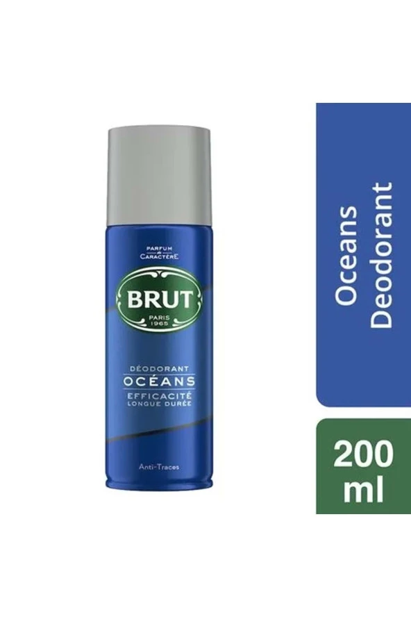 POTSİL Brut Oceans Deodorant For Men - Long Lasting & Fresh Aquatic Fragrance 200 Ml ürün görseli