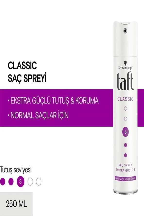 TAFT Ekstra Güçlü Saç Spreyi 250ml