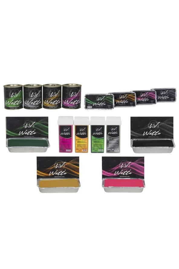 WETTO Professional Konserve Ağda Pudralı(Pembe) 800 ML - 3