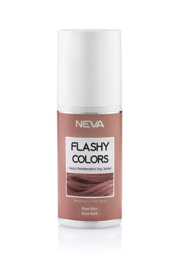 FLASHY COLORS Geçici Renk Saç Spreyi - Roze Altın 75 ml