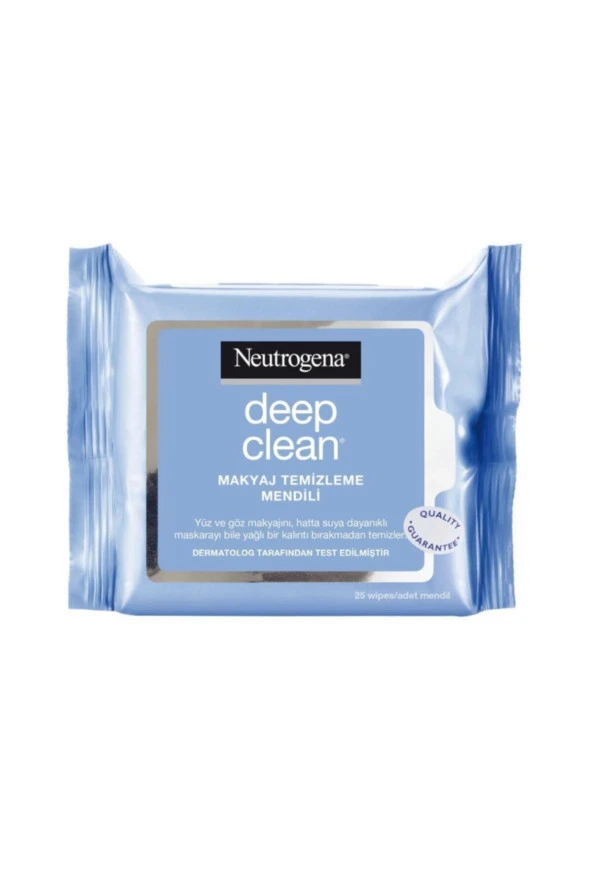 NEUTROGENA Makyaj Temizleyici Yüz Mendili, Hydro Boost Cleansing, 25'li Mendil Paketi