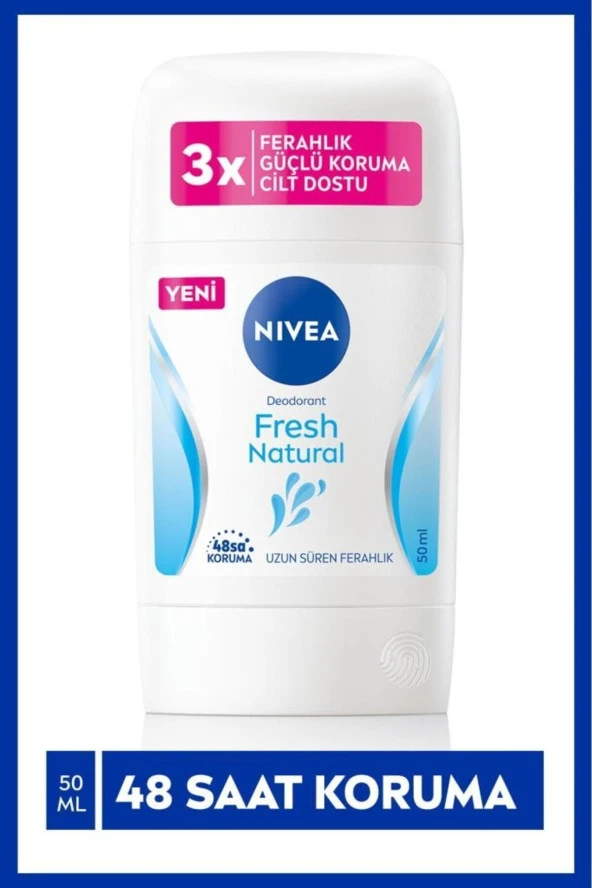 NIVEA Kadın Stick Deodorant Fresh Natural 48 Saat Deodorant Koruması 50ml ürün görseli